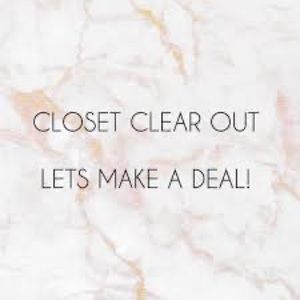 Closet clear out. Please make an offer!